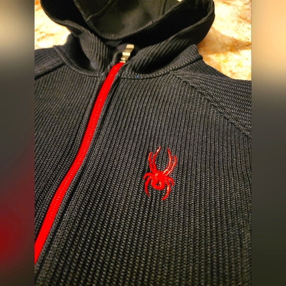 ** 2/$25 ** Spyder Constant Full Zip Hooded Sweater Jacket - Picture 2 of 9